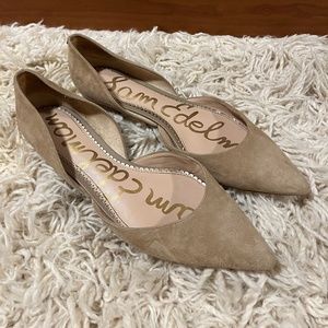 Sam Edelman Rodney d'Orsay Flats,  Color: Nude Suede (RARE) Size 9.5